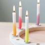 Grimm's 12 hand-dipped Celebration Candles in Rainbow Colours | | Grimm's Spiel and Holz | Little Acorn to Mighty Oaks