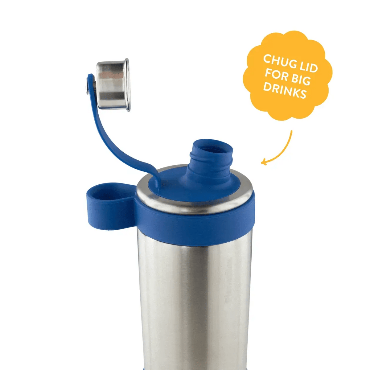 PlanetBox Glacier Stainless Steel Chug Water Bottle - Apple | | PlanetBox | Little Acorn to Mighty Oaks