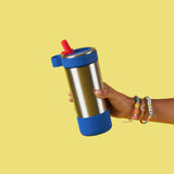 PlanetBox Stainless Steel Glacier Sip Water Bottle - Arctic | | PlanetBox | Little Acorn to Mighty Oaks