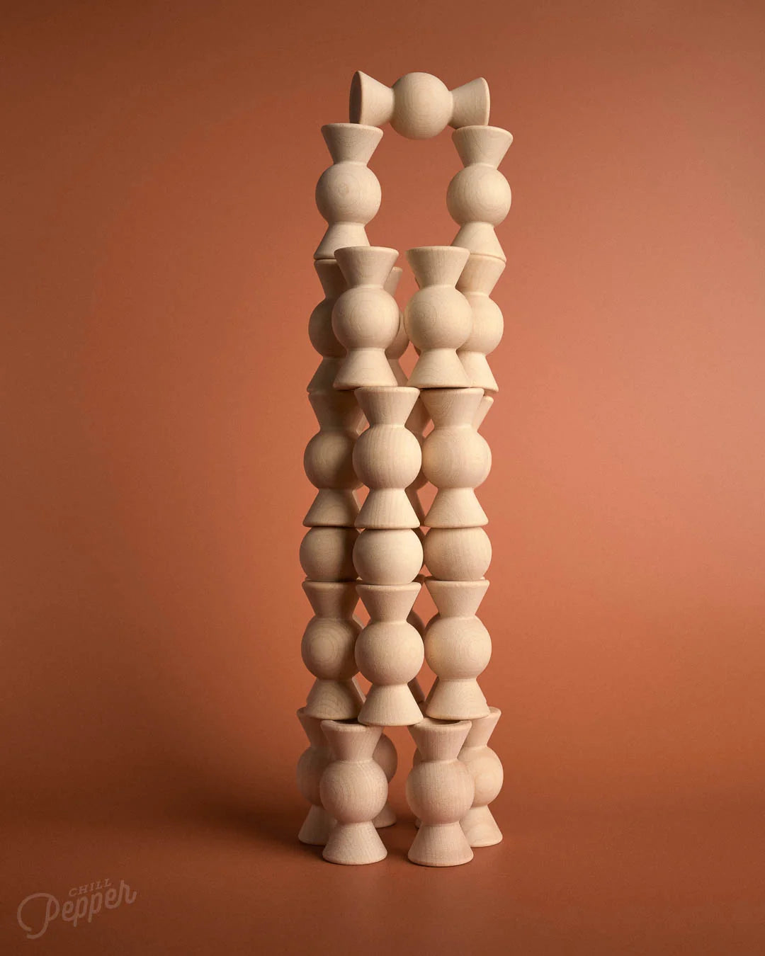 Chill Pepper Sweets – Wooden Stacking Game Sugar Free  (33 pcs)