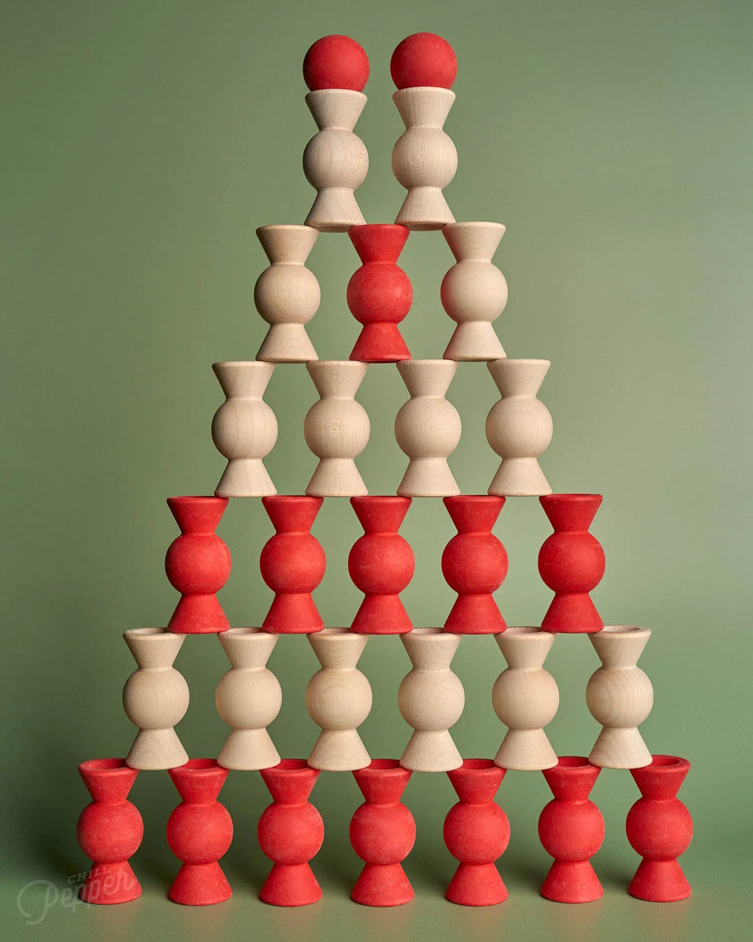 Chill Pepper Sweets – Wooden Stacking Game Red Velvet (33 pcs) | | Chill Pepper | Little Acorn to Mighty Oaks