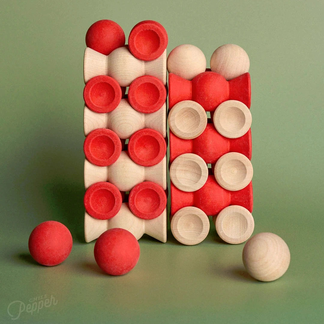 Chill Pepper Sweets – Wooden Stacking Game Red Velvet (33 pcs) | | Chill Pepper | Little Acorn to Mighty Oaks