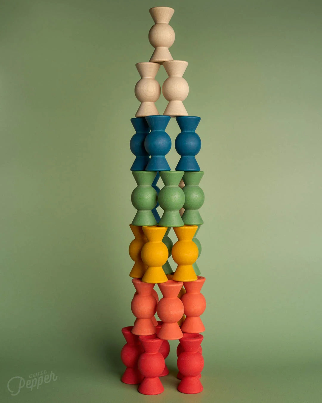 Chill Pepper Sweets – Wooden Stacking Game Forest Fruits (33 pcs) | | Chill Pepper | Little Acorn to Mighty Oaks