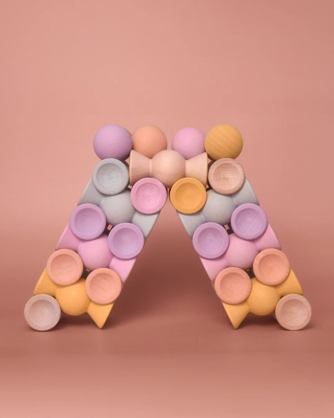 Chill Pepper Sweets Wooden Stacking Game Peachy Pastels (33 pcs) | | Chill Pepper | Little Acorn to Mighty Oaks