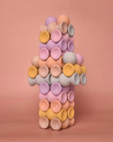 Chill Pepper Sweets Wooden Stacking Game Peachy Pastels (33 pcs) | | Chill Pepper | Little Acorn to Mighty Oaks
