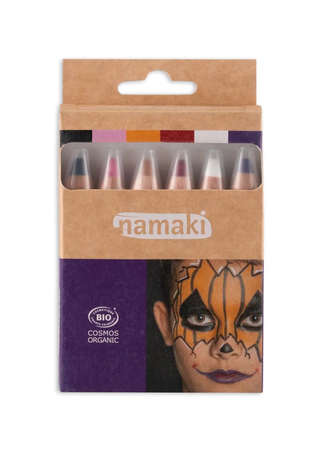 Namaki Organic Face Painting Pencils Jumbo - 6 colours - Halloween | | Namaki | Little Acorn to Mighty Oaks
