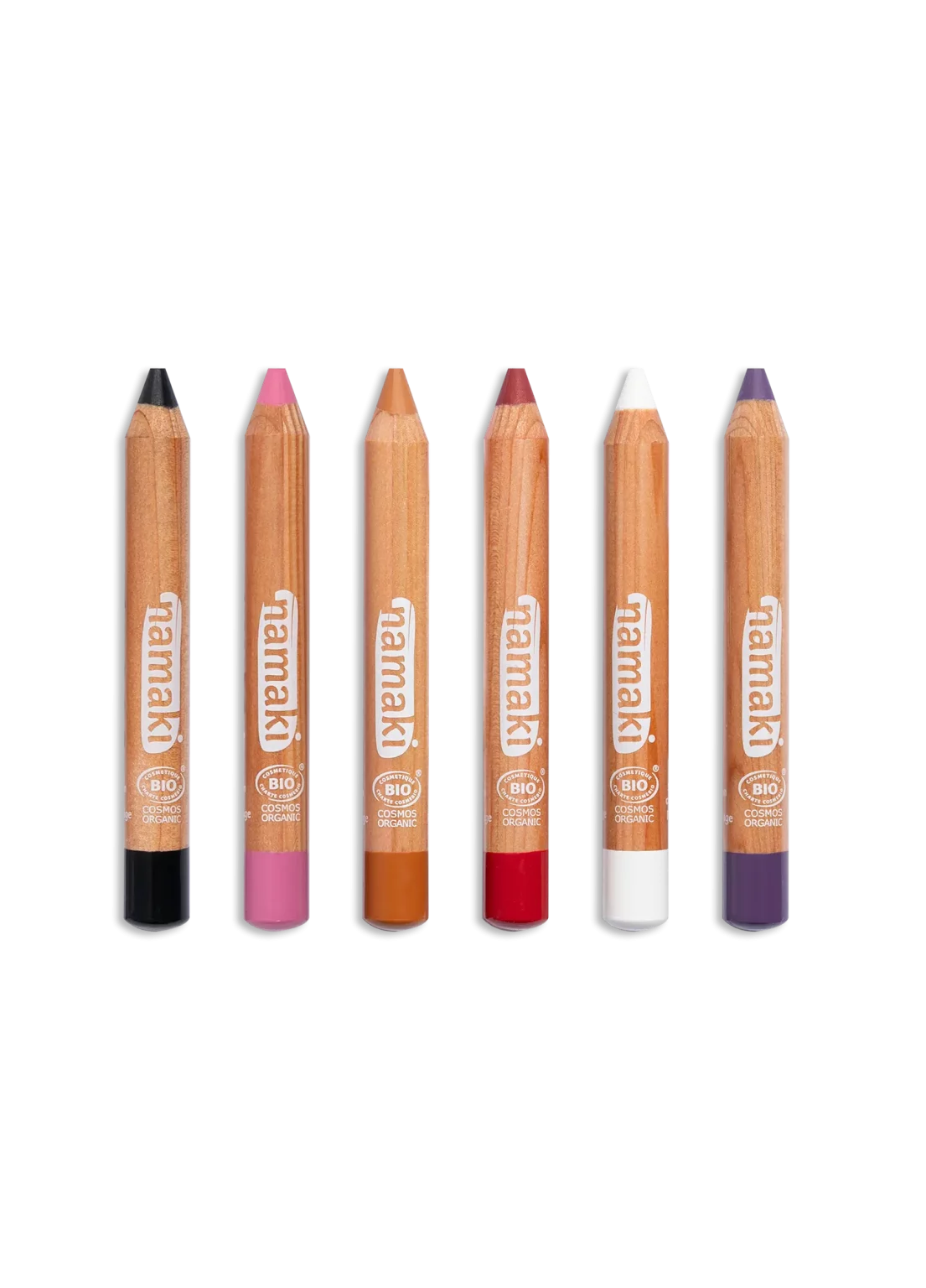 Namaki Organic Face Painting Pencils Jumbo - 6 colours - Halloween | | Namaki | Little Acorn to Mighty Oaks