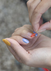 Namaki Water-Based Nail Polish - Coral Glitter | | Namaki | Little Acorn to Mighty Oaks