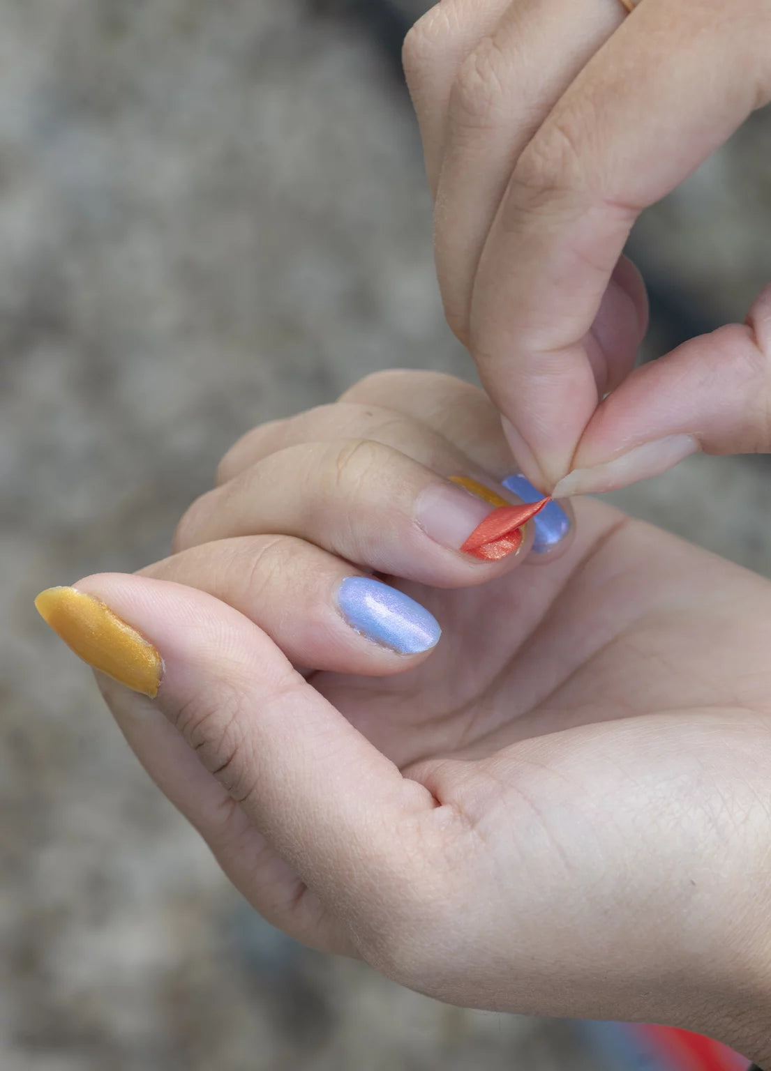 Namaki Water-Based Nail Polish - Coral Glitter | | Namaki | Little Acorn to Mighty Oaks