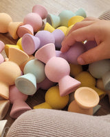 Chill Pepper Sweets Wooden Stacking Game Peachy Pastels (33 pcs) | | Chill Pepper | Little Acorn to Mighty Oaks