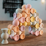 Chill Pepper Sweets Wooden Stacking Game Peachy Pastels (33 pcs) | | Chill Pepper | Little Acorn to Mighty Oaks