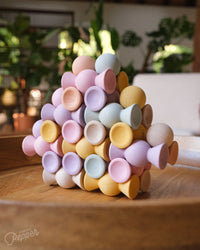 Chill Pepper Sweets Wooden Stacking Game Peachy Pastels (33 pcs) | | Chill Pepper | Little Acorn to Mighty Oaks