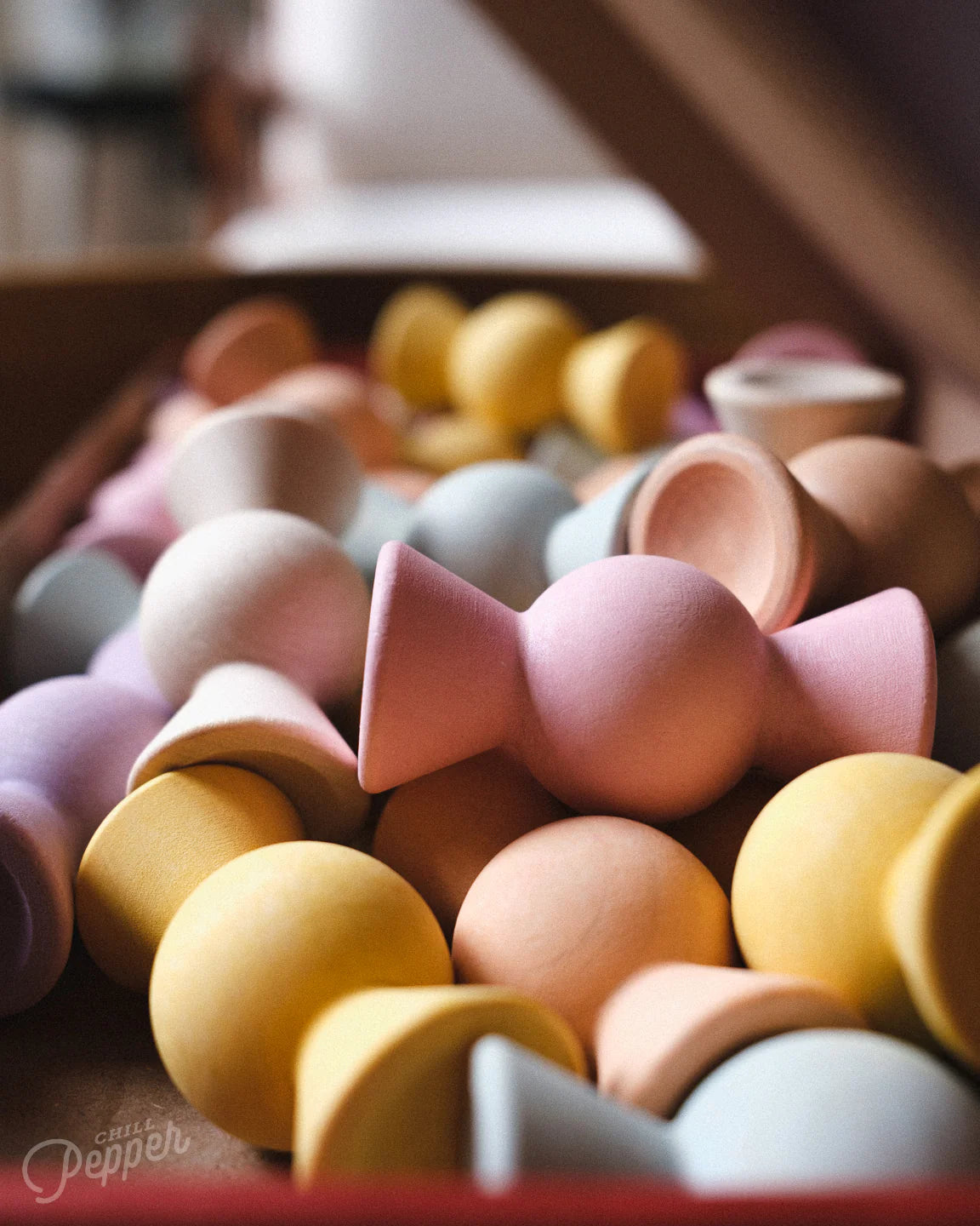 Chill Pepper Sweets Wooden Stacking Game Peachy Pastels (33 pcs) | | Chill Pepper | Little Acorn to Mighty Oaks