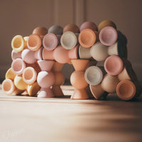 Chill Pepper Sweets Wooden Stacking Game Peachy Pastels (33 pcs) | | Chill Pepper | Little Acorn to Mighty Oaks