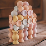 Chill Pepper Sweets Wooden Stacking Game Peachy Pastels (33 pcs) | | Chill Pepper | Little Acorn to Mighty Oaks