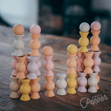 Chill Pepper Sweets Wooden Stacking Game Peachy Pastels (33 pcs) | | Chill Pepper | Little Acorn to Mighty Oaks