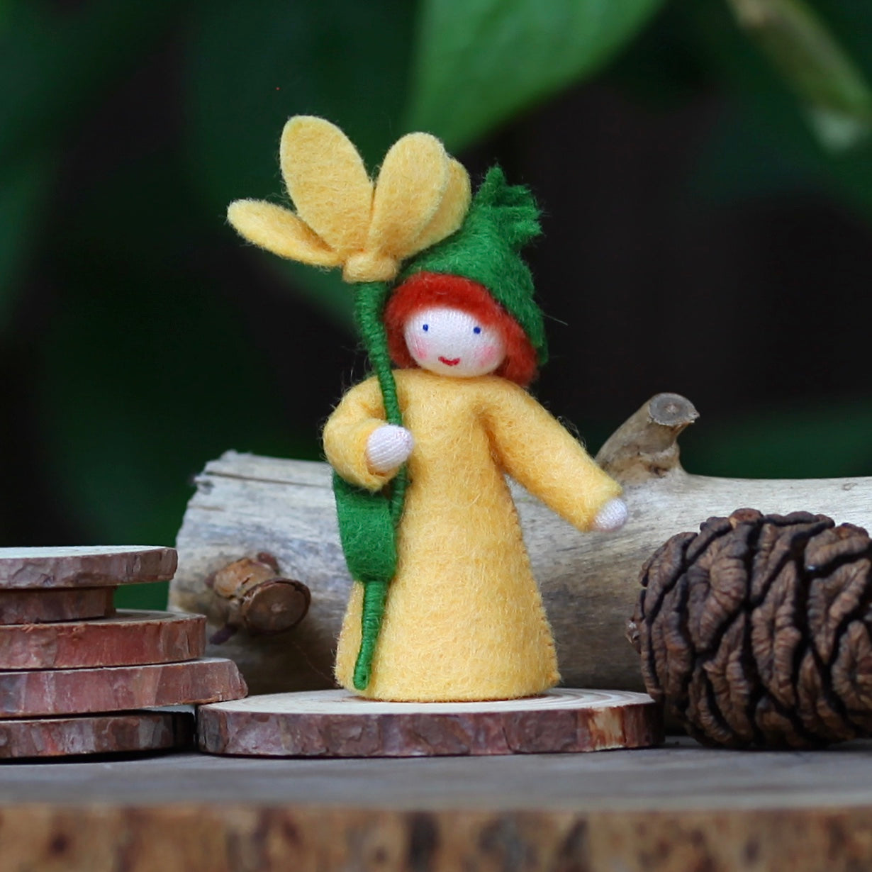 Ambrosius Fairy - Crocus in Hand (yellow) | | Ambrosius Dolls | Little Acorn to Mighty Oaks