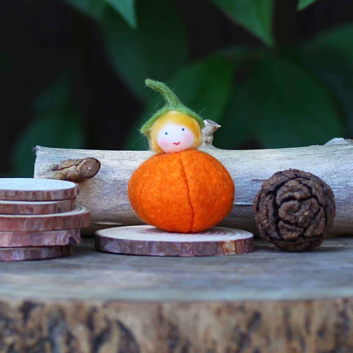 Ambrosius Fairy - Orange Pumpkin Baby from Ambrosius Dolls | | Ambrosius Dolls | Little Acorn to Mighty Oaks