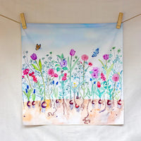 Wonderie - In Bloom Organic Cotton Play Cloth - 1m x 1m | | Wonderie Organic Play Cloths | Little Acorn to Mighty Oaks