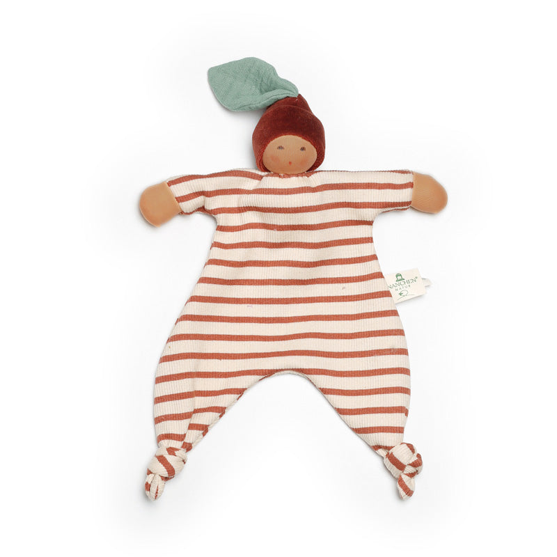 Nanchen Organic Waldorf Blanket Doll - Chestnut Baby - 25cm | | Nanchen | Little Acorn to Mighty Oaks