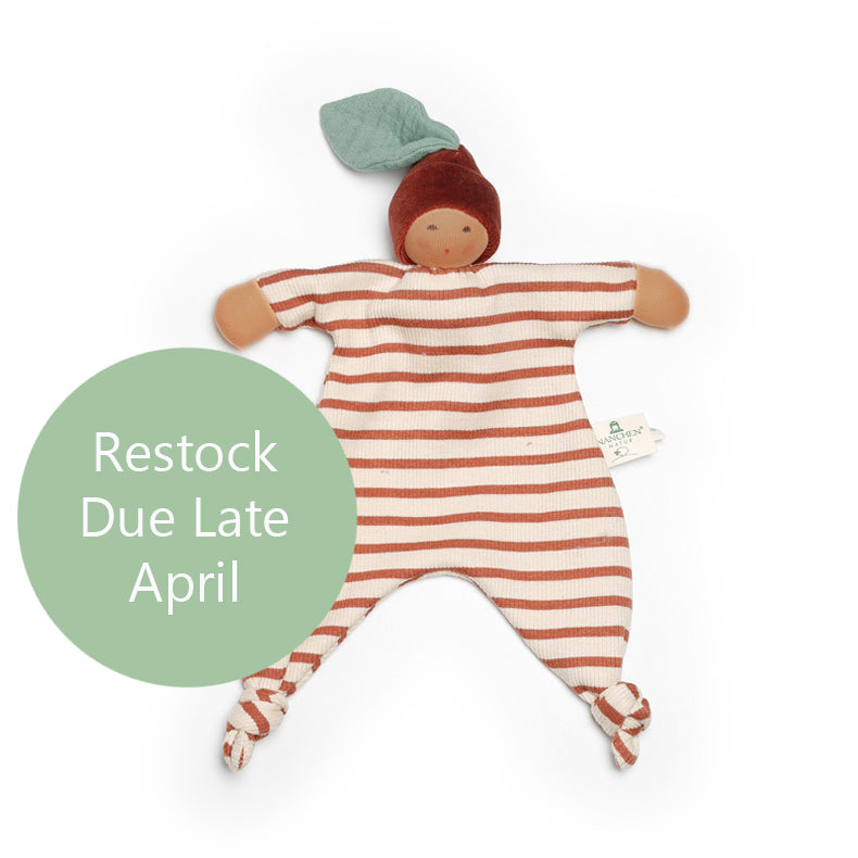 Nanchen Organic Waldorf Blanket Doll - Chestnut Baby - 25cm | | Nanchen | Little Acorn to Mighty Oaks