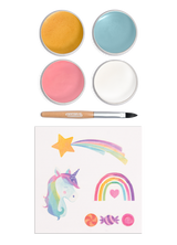 Namaki Organic Face Painting Kit - 4 colours - Unicorn + Temporary Tattoos | | Namaki | Little Acorn to Mighty Oaks