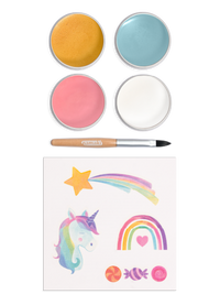 Namaki Organic Face Painting Kit - 4 colours - Unicorn + Temporary Tattoos | | Namaki | Little Acorn to Mighty Oaks