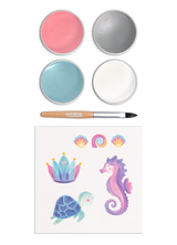 Namaki Organic Face Painting Kit - 4 colours - Mermaid + Temporary Tattoos | | Namaki | Little Acorn to Mighty Oaks