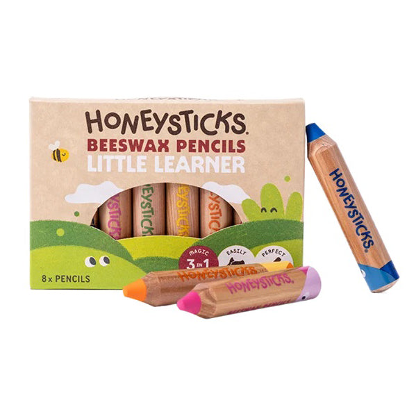 Honeysticks Magic 3-in-1 Beeswax Pencils - Little Learners 8pk - Stage 2 | | Honeysticks | Little Acorn to Mighty Oaks
