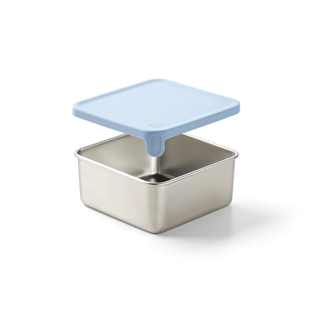 PlanetBox Big Square Stainless Steel Dipper 12.3oz - Cloudy Day | | PlanetBox | Little Acorn to Mighty Oaks