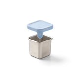 PlanetBox Stainless Steel Little Square Dipper 2.4oz - Cloudy Day | | PlanetBox | Little Acorn to Mighty Oaks