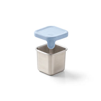 PlanetBox Stainless Steel Little Square Dipper 2.4oz - Cloudy Day | | PlanetBox | Little Acorn to Mighty Oaks