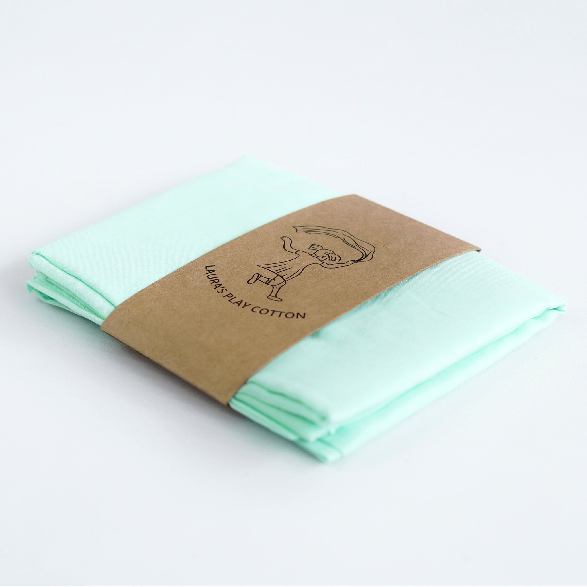 Laura's Play Cotton - Light Green - 35 x 35 inches - Organic Cotton | | Laura's Play Cotton | Little Acorn to Mighty Oaks