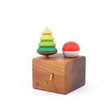 Mader Woodland Music Box with Spinning Tops - Edelweiss | Toy | Mader Kreiselmanufaktur | Little Acorn to Mighty Oaks