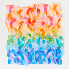 Sarah's Silks - Watercolour Playsilk - Rainbow Unicorn 35 x 35 inch