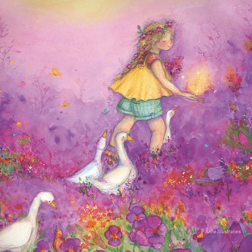 Anne Illustrates - Little Goose Girl Toverlux Silhouette | Toy | Toverlux | Little Acorn to Mighty Oaks