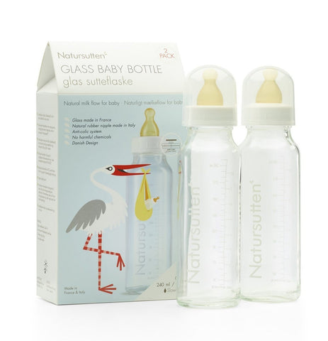 Natursutten Glass Baby Bottle 2 x 240ml