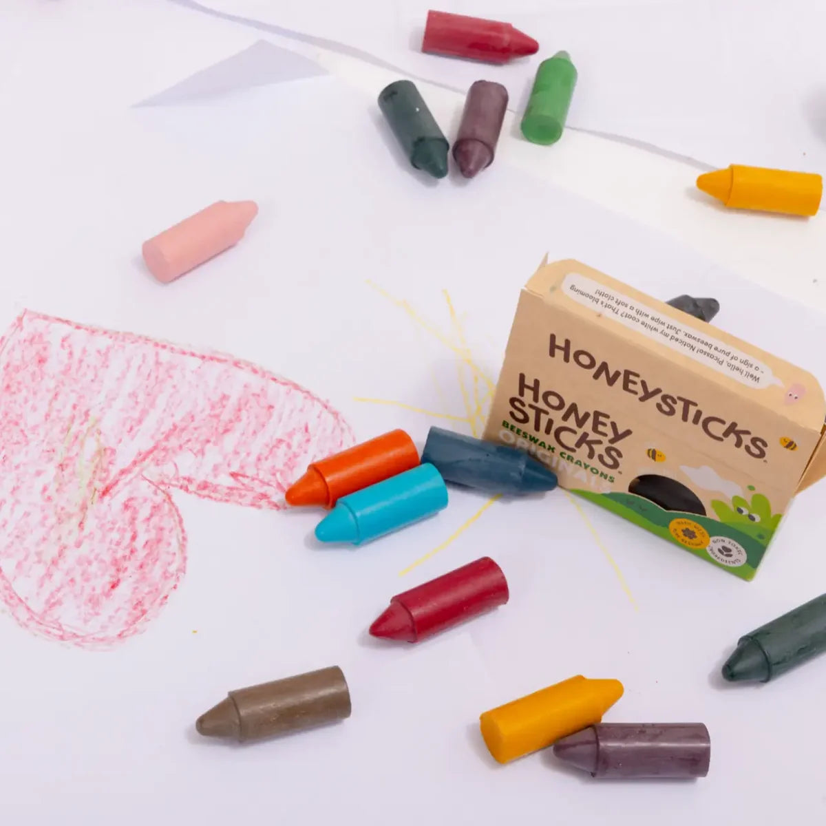 Honeysticks Beeswax Crayons - Originals - 12 Pack – Stage 1 First Crayons | | Honeysticks | Little Acorn to Mighty Oaks