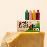 Honeysticks Beeswax Crayons - Originals - 12 Pack – Stage 1 First Crayons | | Honeysticks | Little Acorn to Mighty Oaks