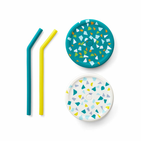 PlanetBox Silicone Straw and Lid Set