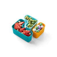 PlanetBox Puzzle Silicone Pods - Teal/Yellow/Blue | | PlanetBox | Little Acorn to Mighty Oaks