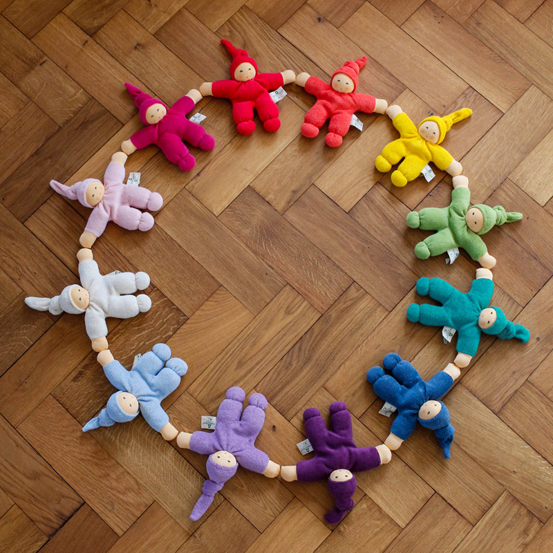 Nanchen Organic Waldorf Doll - Pimpel - Orange - 17cm | | Nanchen | Little Acorn to Mighty Oaks