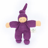 Nanchen Organic Waldorf Doll - Pimpel - Purple 17cm | | Nanchen | Little Acorn to Mighty Oaks