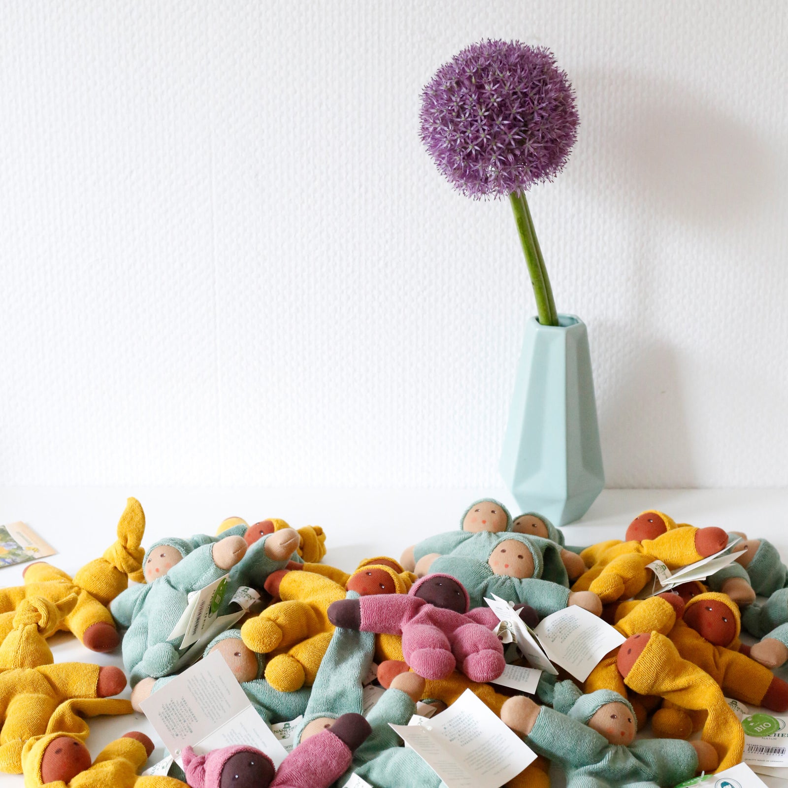 Nanchen Organic Waldorf Doll - Pimpel - Sage- 17cm | | Nanchen | Little Acorn to Mighty Oaks