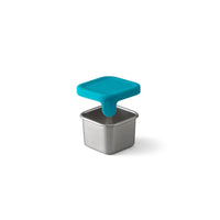 PlanetBox Stainless Steel Little Square Dipper 1.75oz - Teal | | PlanetBox | Little Acorn to Mighty Oaks
