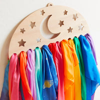 Sarah's Silks - Playsilk Display - Star and Moon - Large