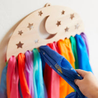 Sarah's Silks - Playsilk Display - Star and Moon - Large