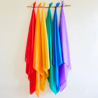 Sarah’s Silks Gold Playsilk – 35 x 35 Inch Open-Ended Play Silk | | Sarah's Silks | Little Acorn to Mighty Oaks