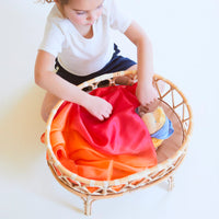 Sarah's Silks Enchanted Fire Playsilk – 35 x 35 inch | | Sarah's Silks | Little Acorn to Mighty Oaks