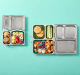PlanetBox Puzzle Silicone Pods - Teal/Yellow/Blue | | PlanetBox | Little Acorn to Mighty Oaks